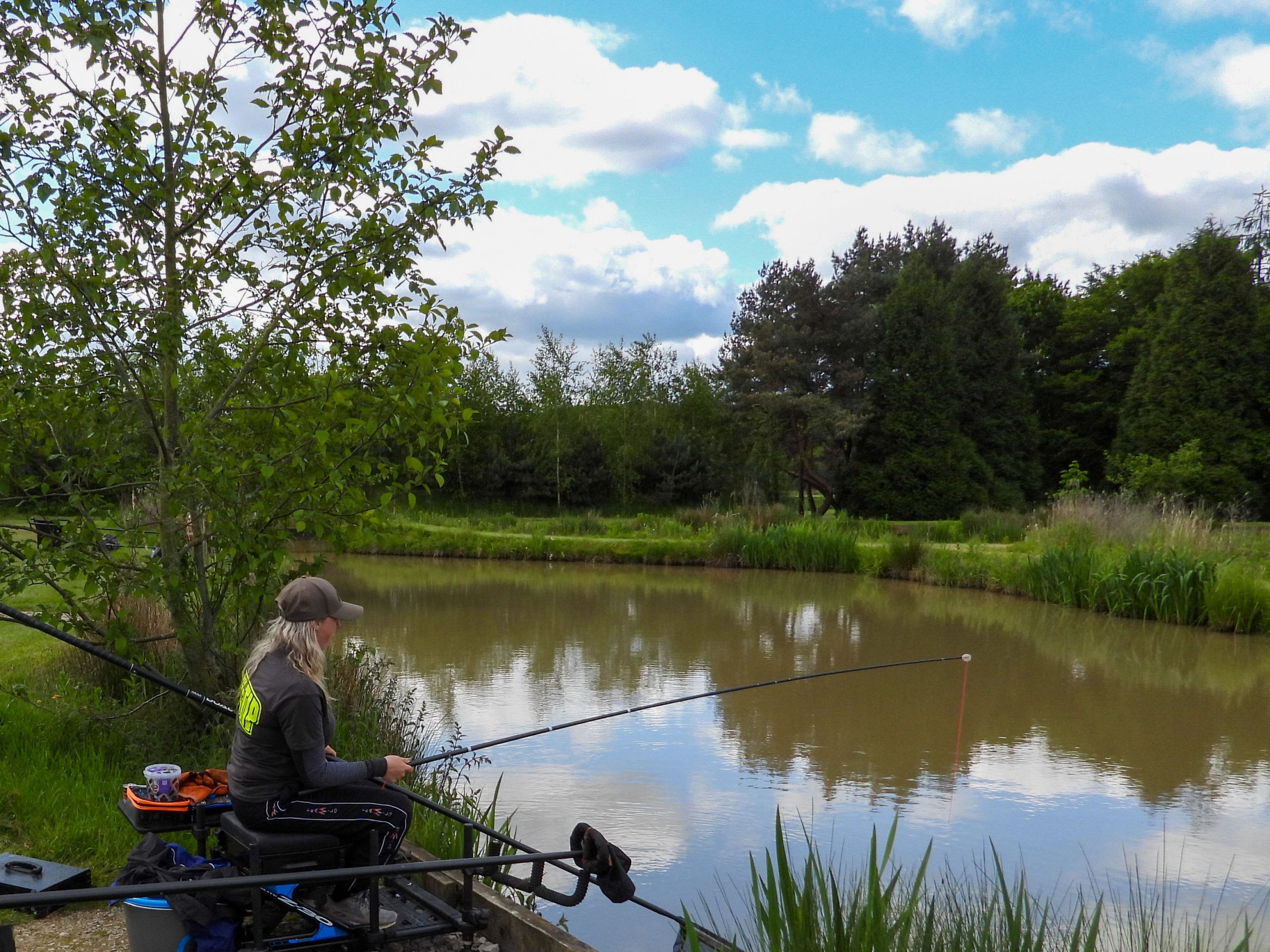 Get Fishing - Emma Harrison Fishing at a commercial fishery